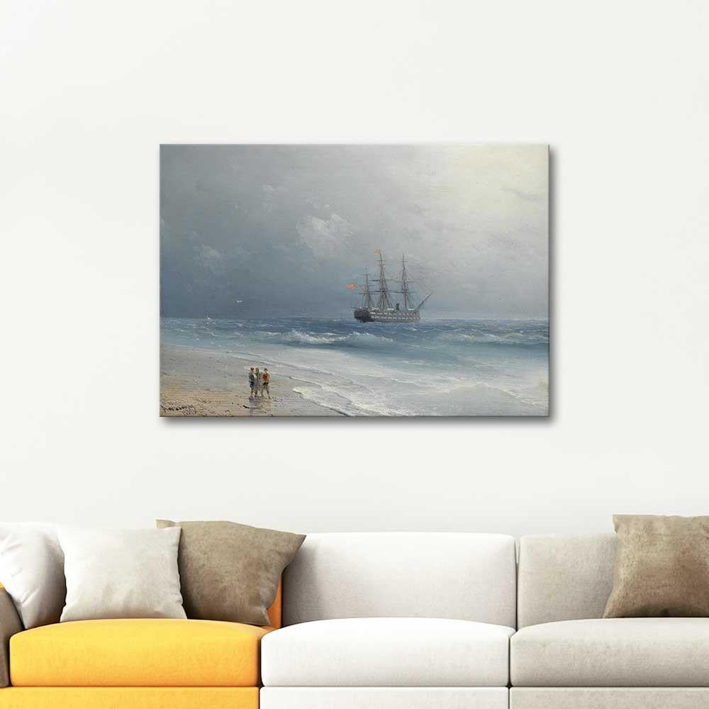 Ivan Aivazovsky View from the Beach Art Print