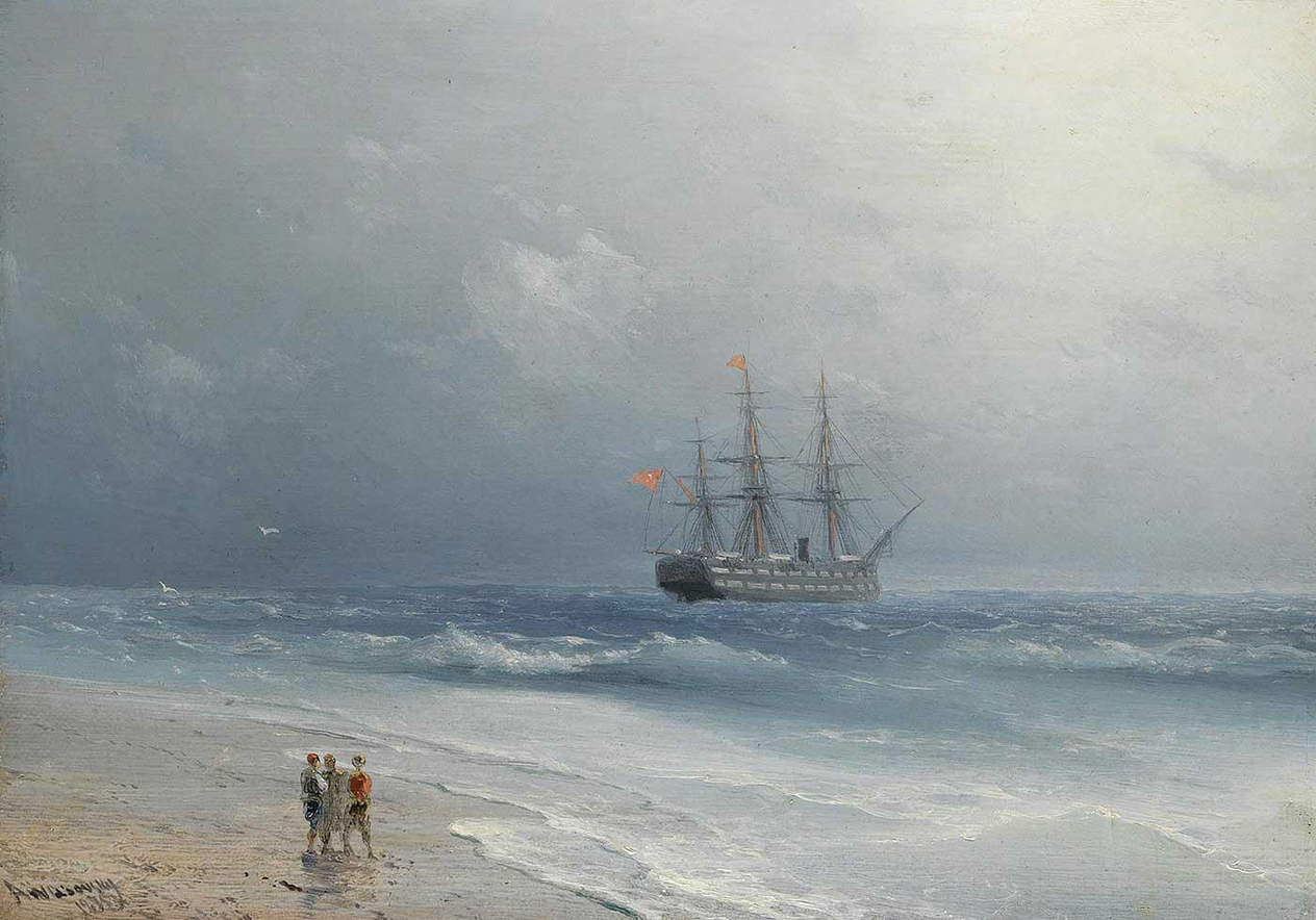 View from the Beach by Ivan Aivazovsky