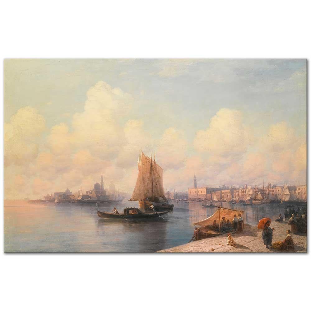 Ivan Aivazovsky Lagün'e Bakış Venedik Kanvas Tablo