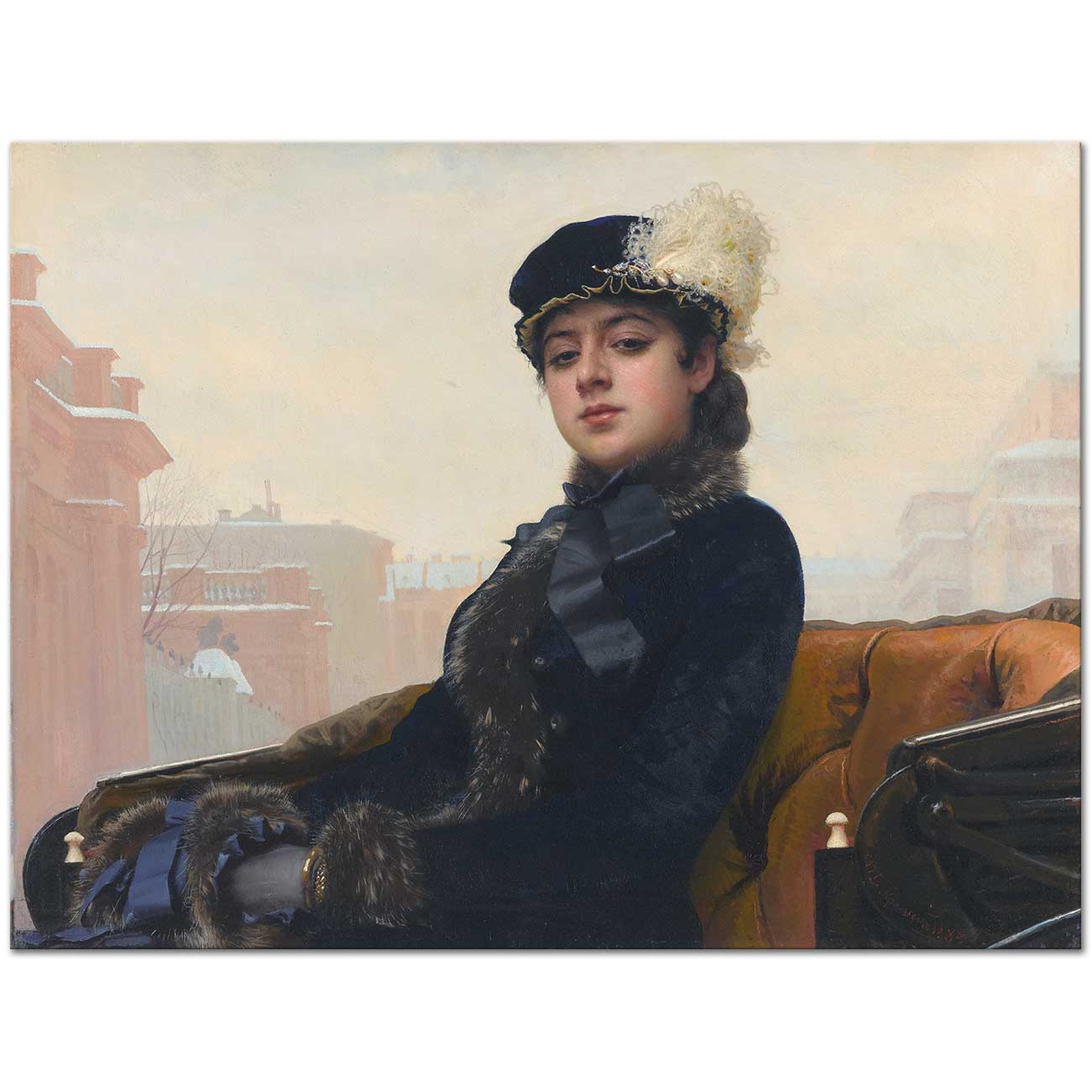 Ivan Kramskoy Portrait of a Woman Art Print