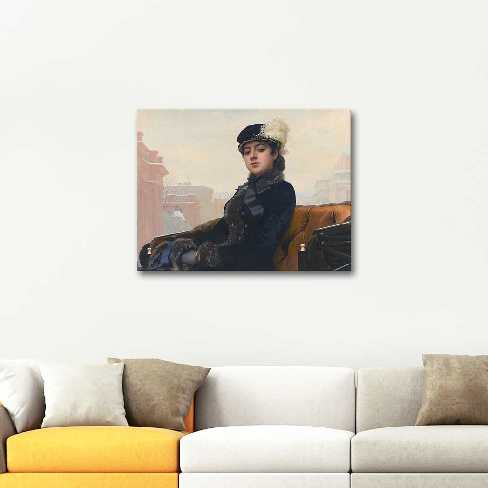 Ivan Kramskoy Portrait of a Woman Art Print