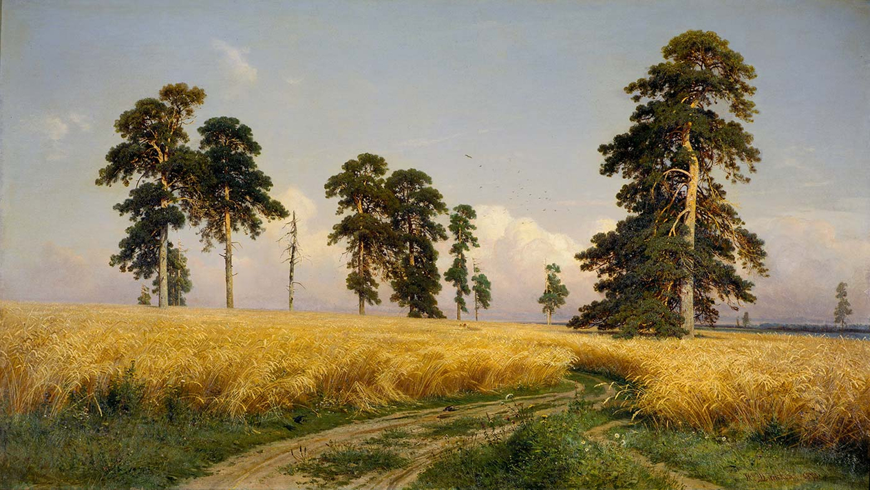 Ivan Shishkin Rye Fields Art Print