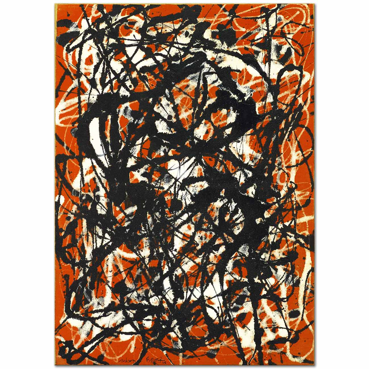 Jackson Pollock Free Form Art Print