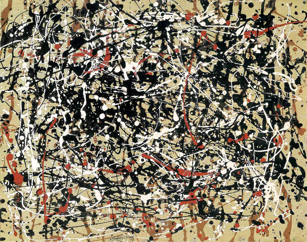 Jackson Pollock Sahte Dünya Kanvas Tablo