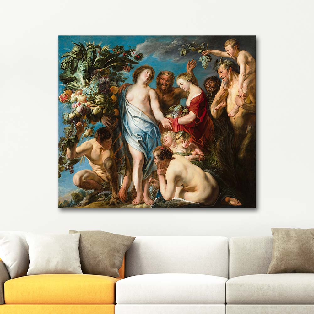 Jacob Jordaens An Allegory Of Fruitfulness Art Print