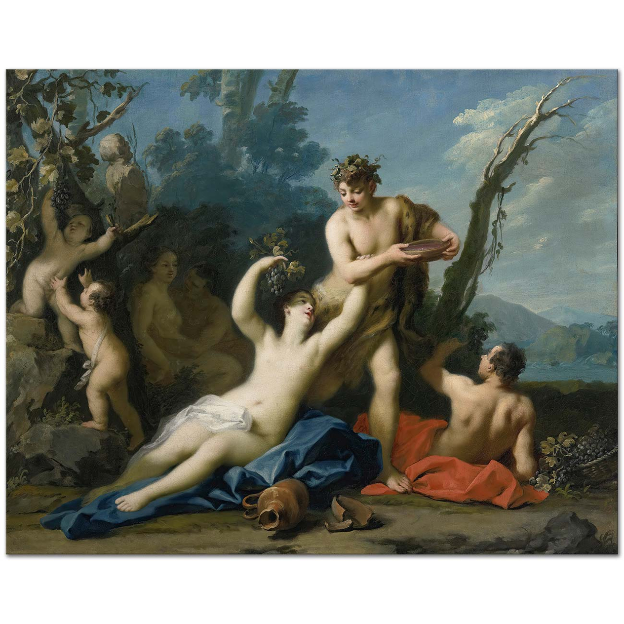 Jacopo Amigoni Bacchus And Ariadne Art Print