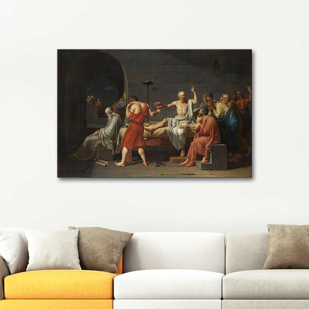 Jacque-Louis David The Death of Socrates Art Print