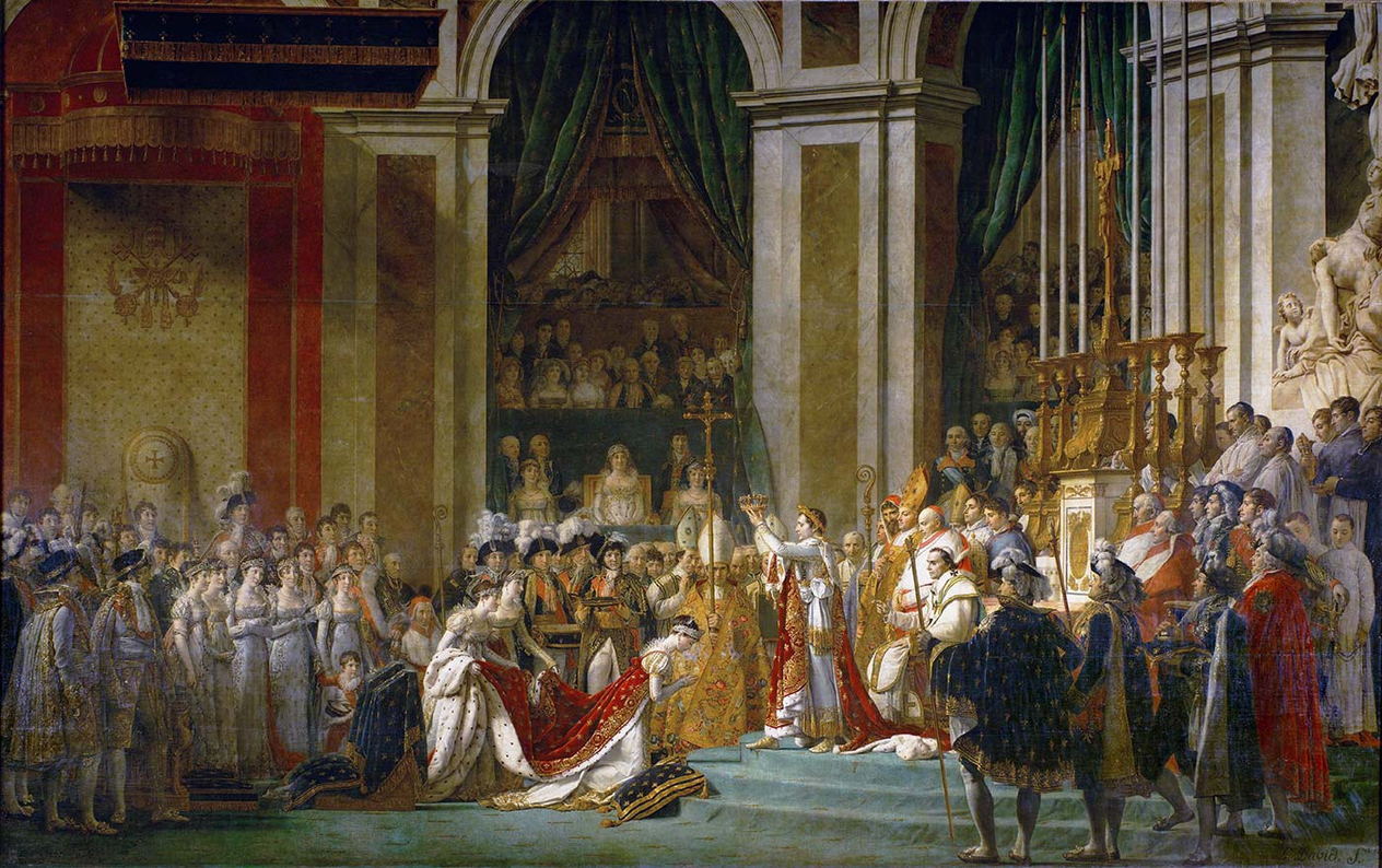 Jacque-Louis David İmparatoriçe Josephine'nin Taç Giymesi Kanvas Tablo
