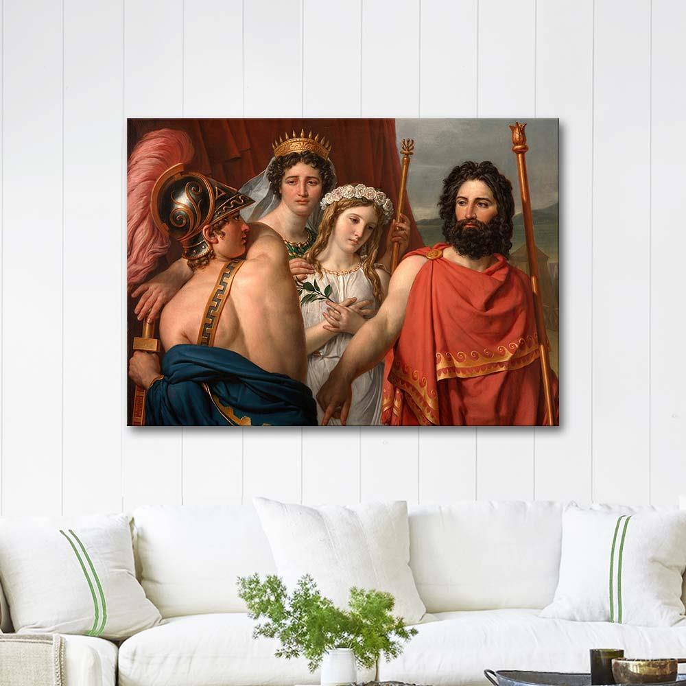 Jacques Louis David The Anger of Achilles Art Print