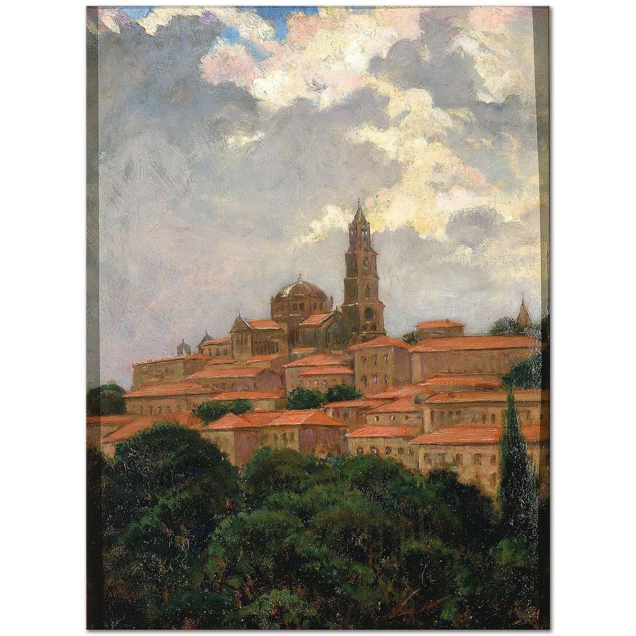 James Carroll Beckwith Puy Katedrali Kanvas Tablo