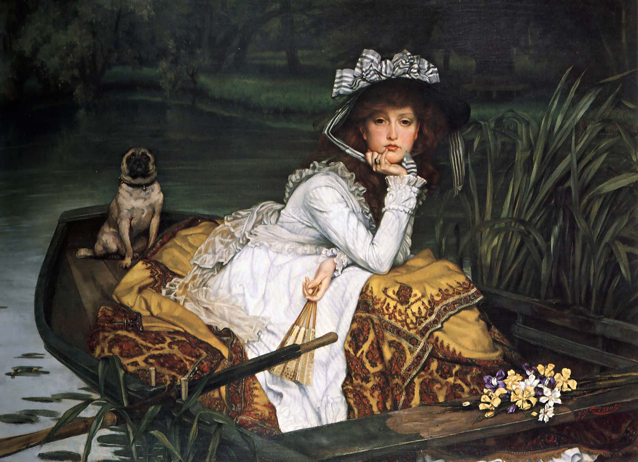 James Tissot Sandalda Genç Kadın Kanvas Tablo