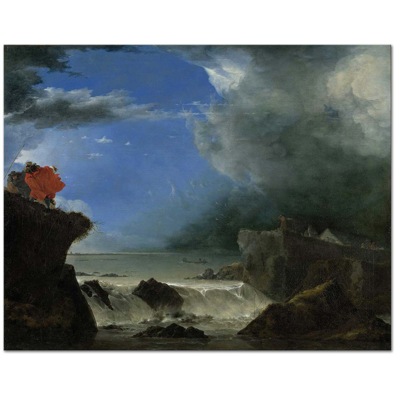 Jan Asselijn The Breach of the Saint Anthony's Dike near Amsterdam Art Print