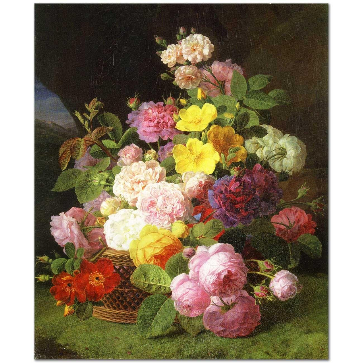 Jan Frans van Dael Güller ve Çiçekler Kanvas Tablo