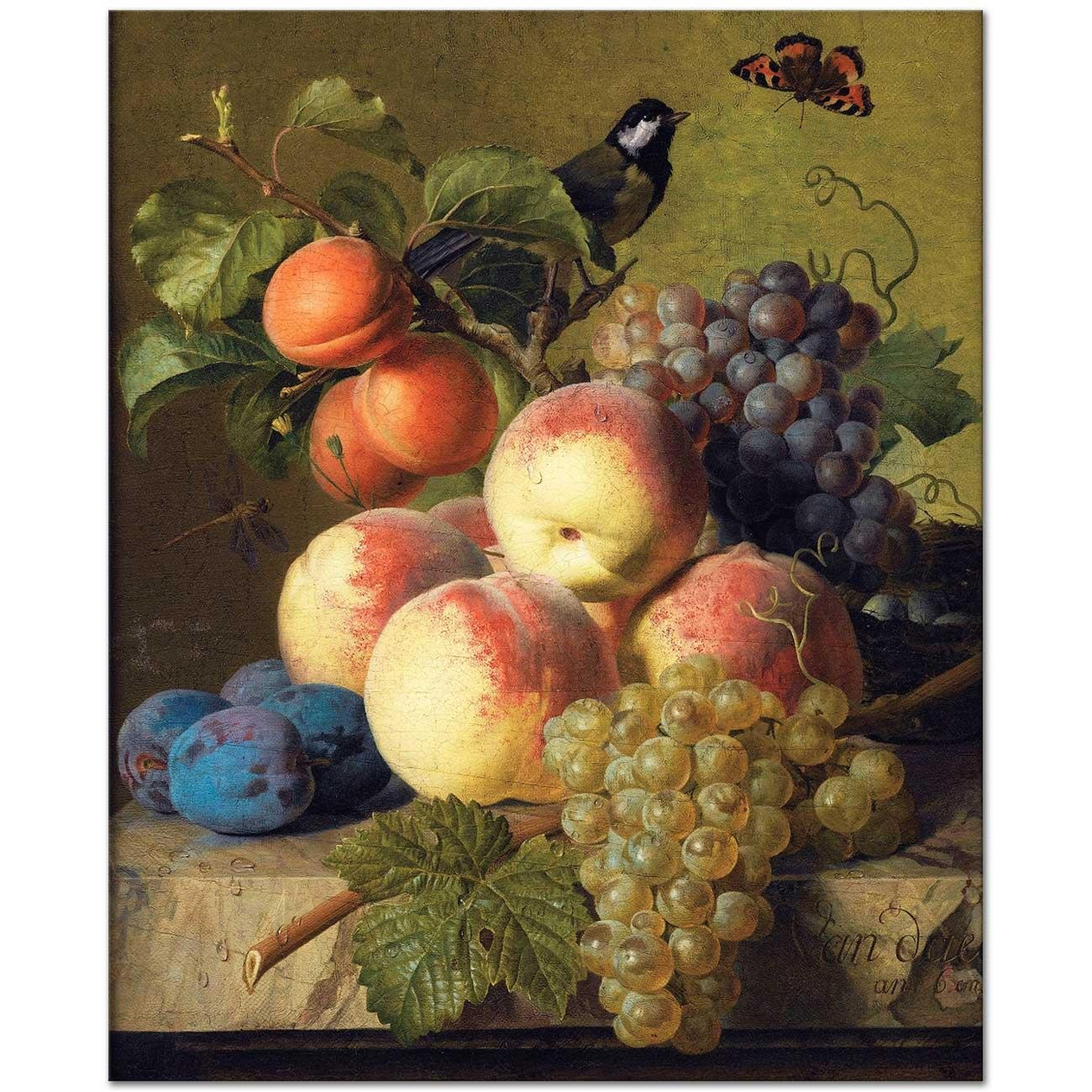 Jan Frans van Dael Meyveli Natürmort Kanvas Tablo
