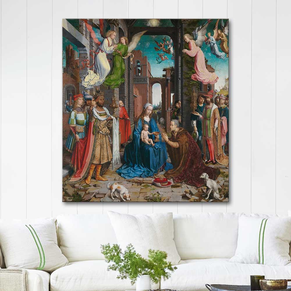 Jan Gossaert The Adoration of the Kings Art Print