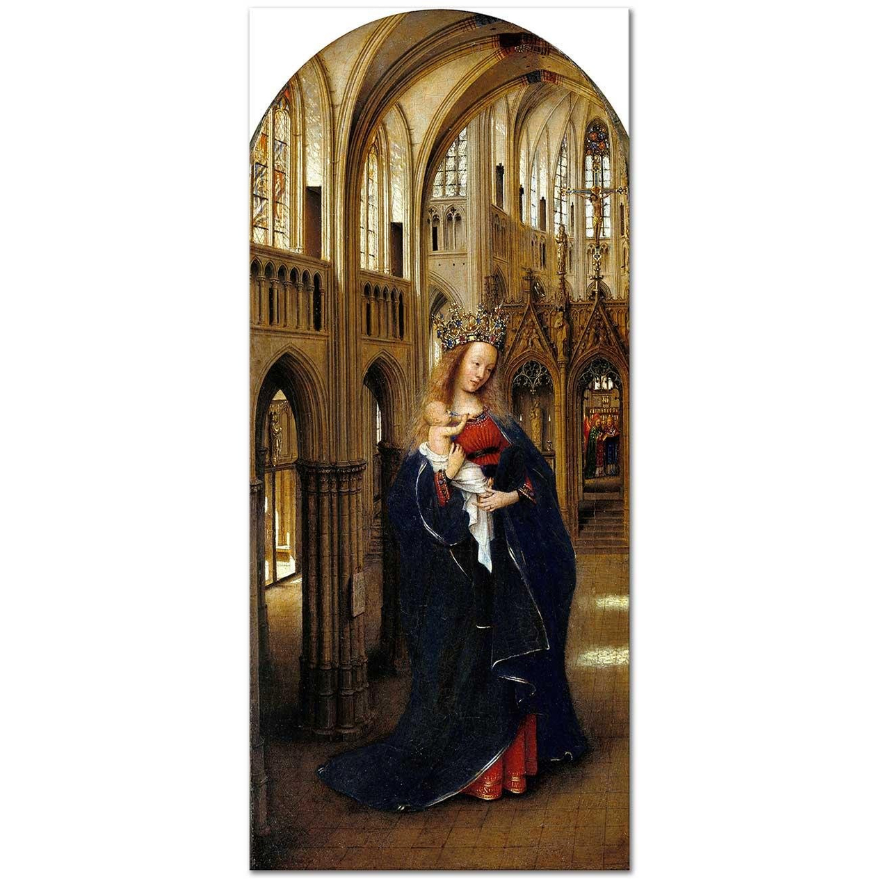 Jan van Eyck Kilisedeki Madonna Kanvas Tablo
