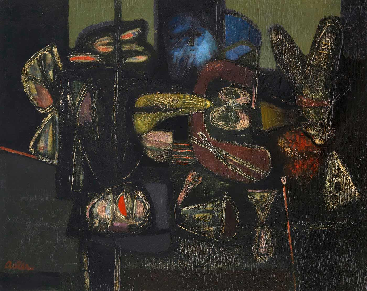 Old Man Looking into a Room by Jankel Adler