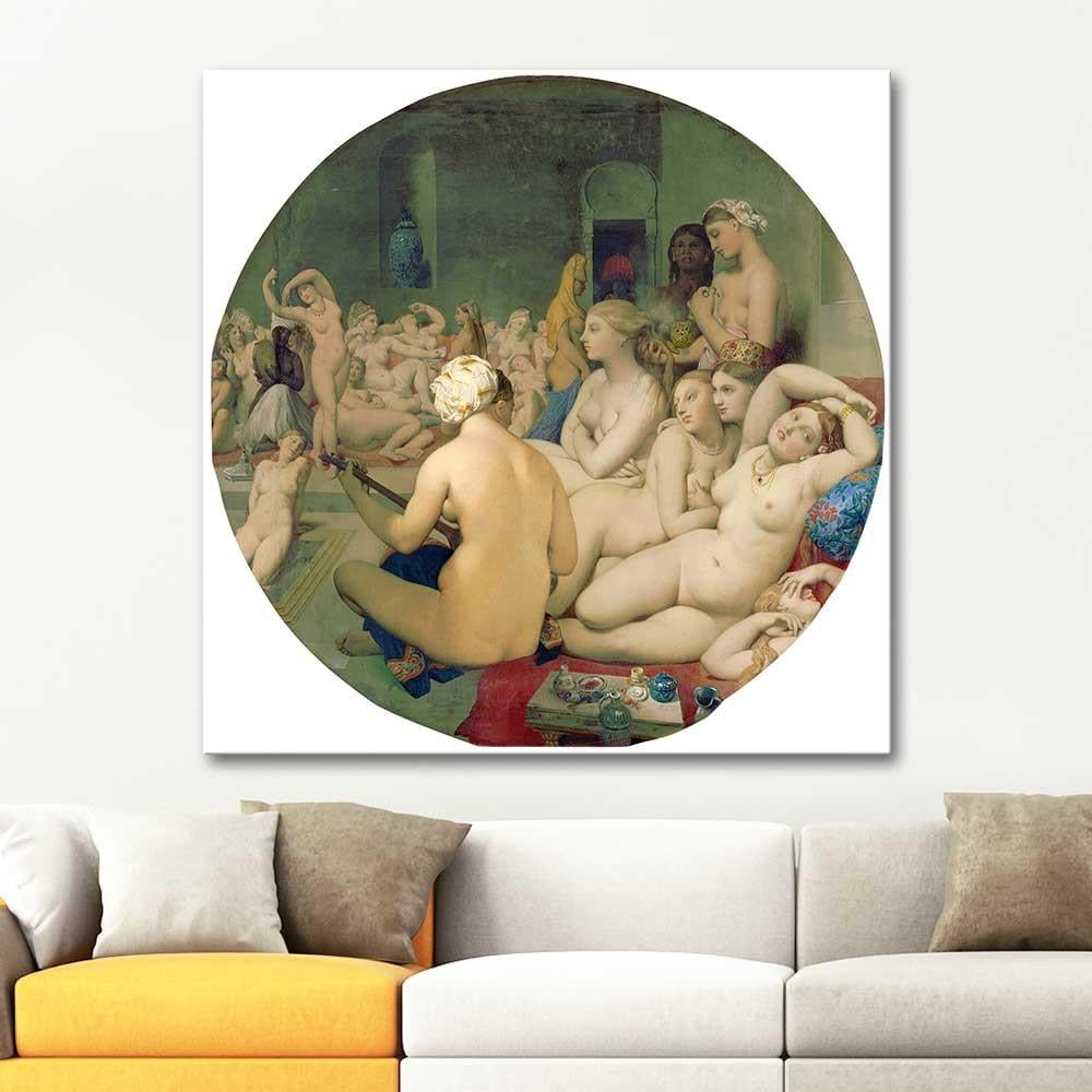 Jean Auguste Dominique Ingres Türk Hamamı Kanvas Tablo