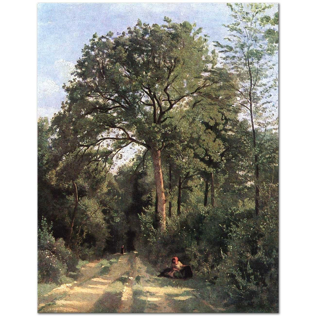 Jean Baptiste Camille Corot Orman Girişi Kanvas Tablo