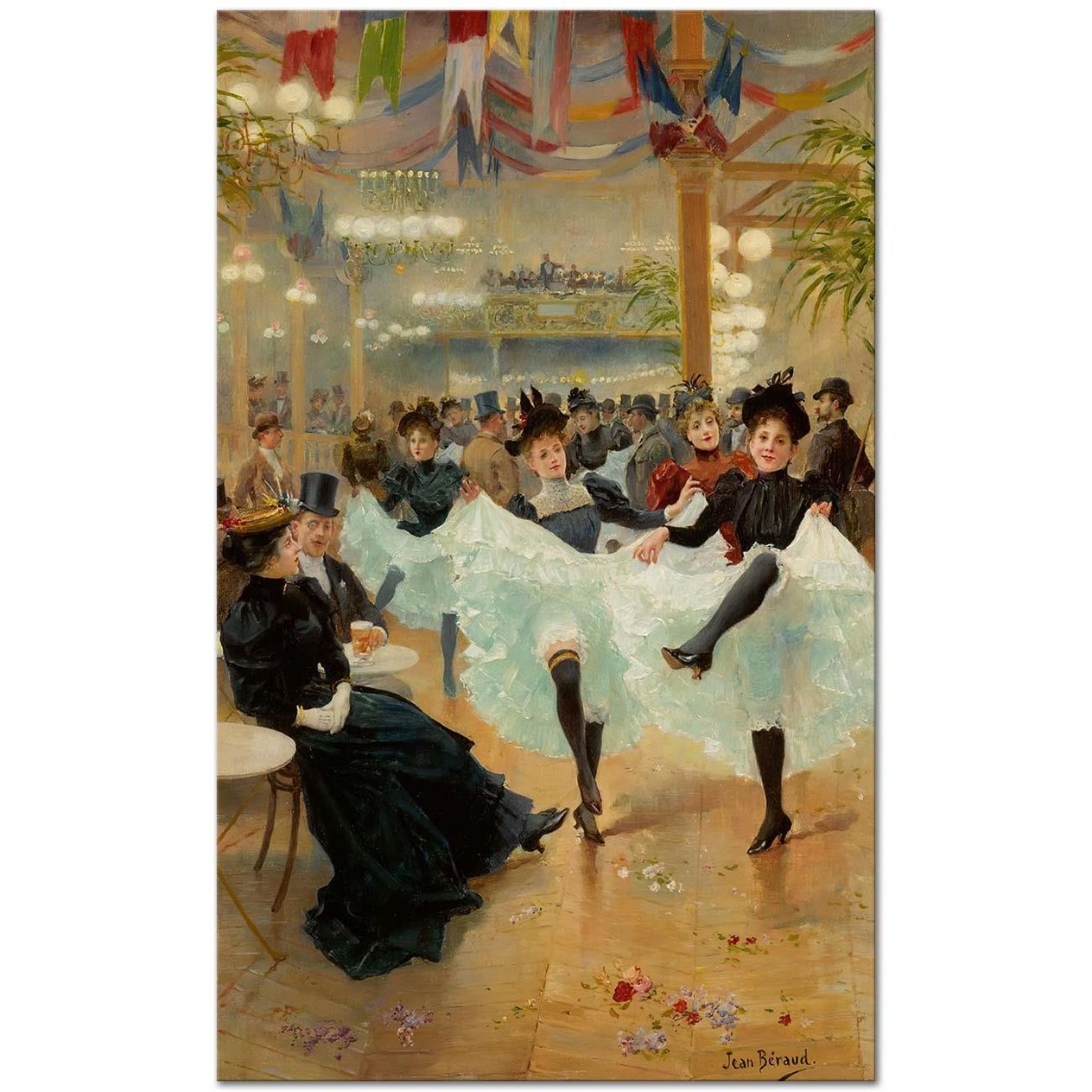 Jean Beraud Paris'te Cafe Kanvas Tablo