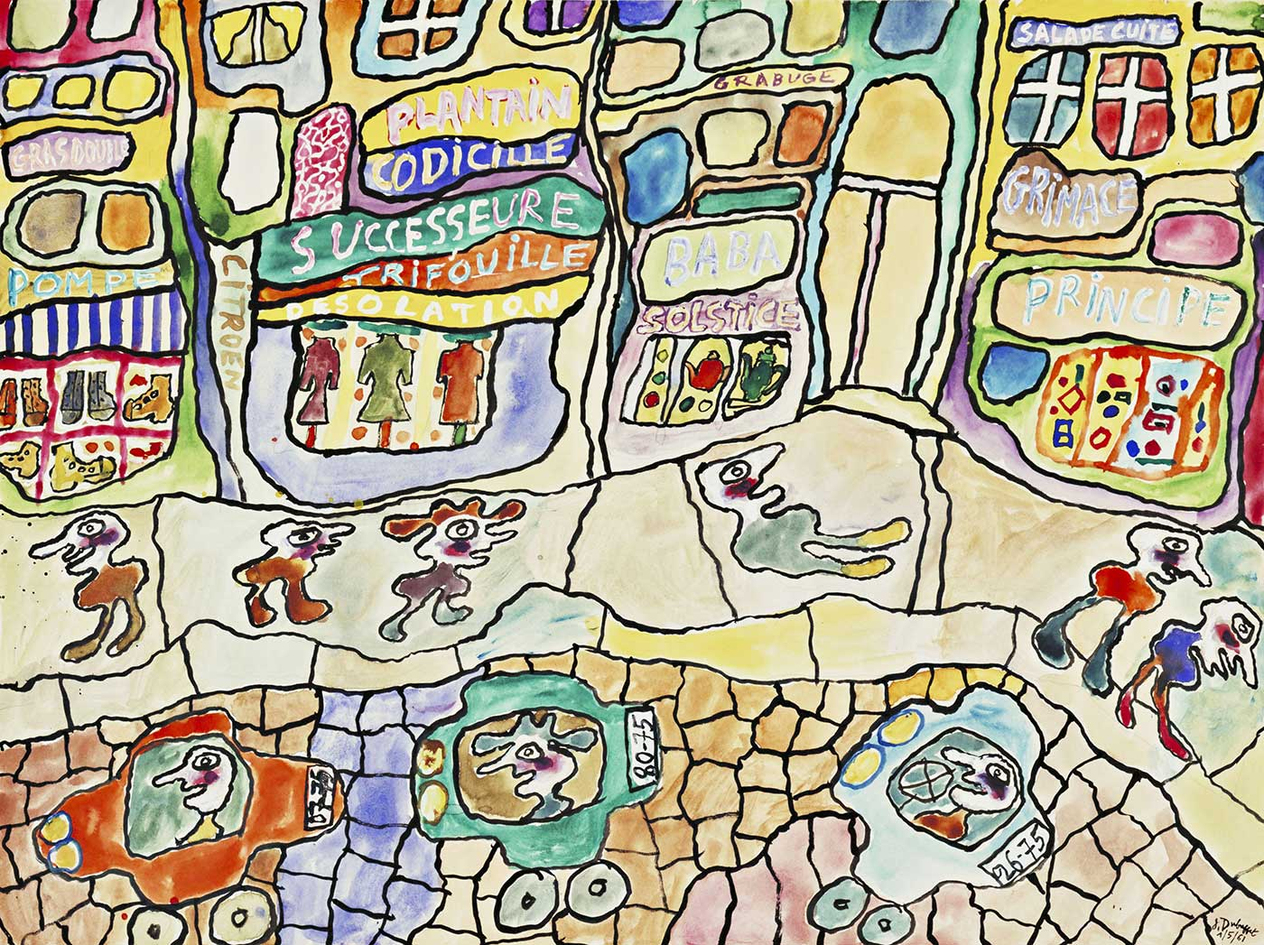 Jean Dubuffet Baba Solstice Kanvas Tablo