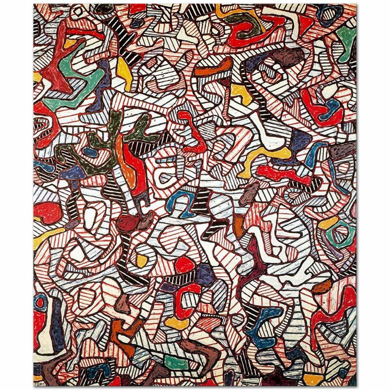 Jean Dubuffet Kompozisyon Kanvas Tablo