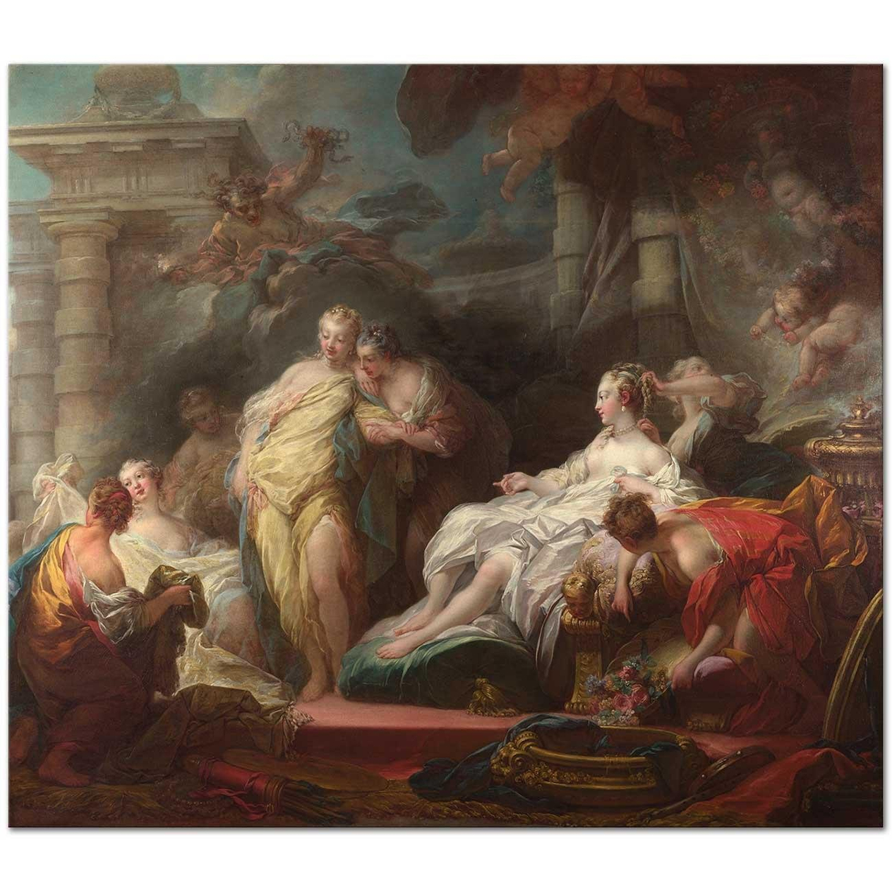 Jean Honore Fragonard Diana Kanvas Tablo