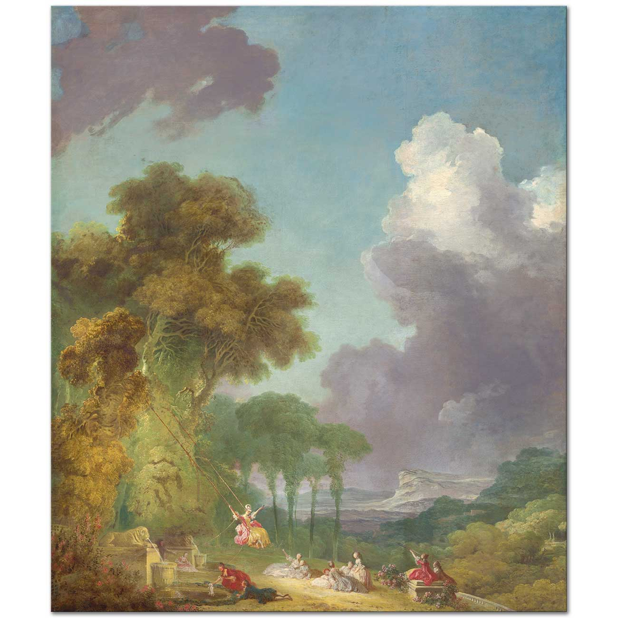 Jean Honore Fragonard Salıncak Kanvas Tablo