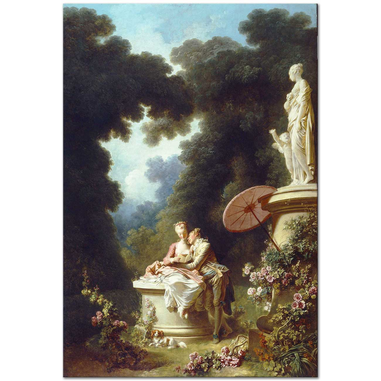 Jean Honore Fragonard İlanı Aşk Kanvas Tablo