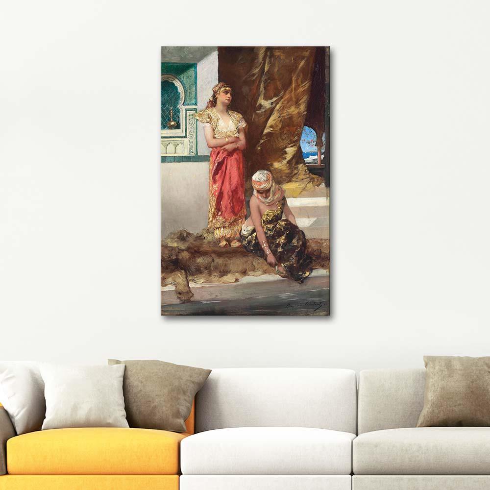 Jean Joseph Benjamin Constant Afternoon in the Harem Art Print