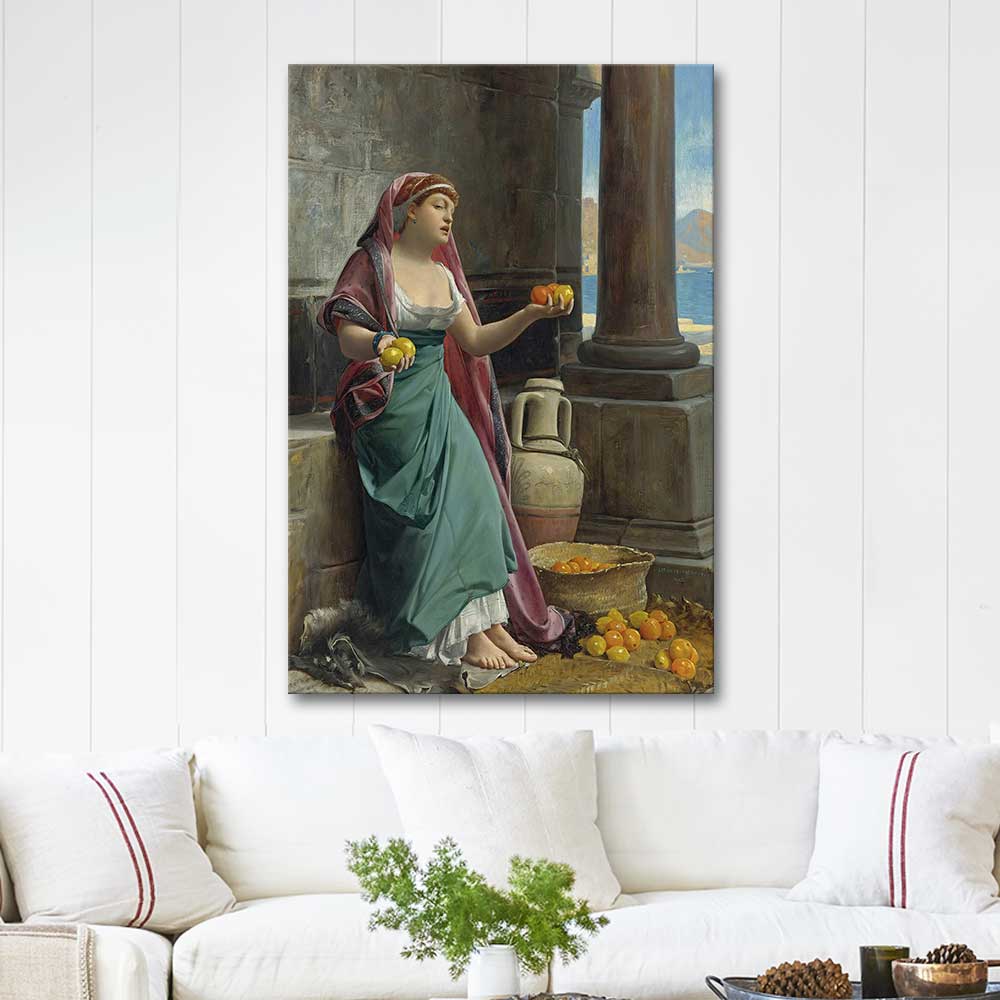 Jean Jules Antoine Lecomte du Nouÿ The Citrus Seller Art Print