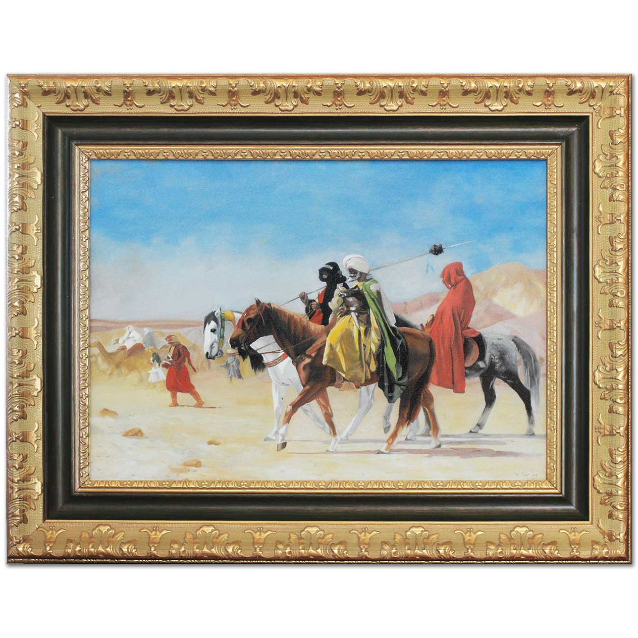 Jean Leon Gerome Çölde Atlılar Yağlı Boya Reprodüksiyon