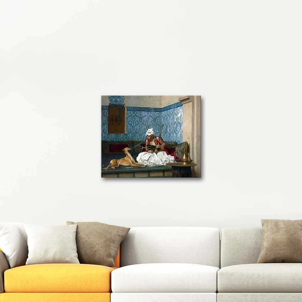 Jean Leon Gerome Arnaut and his Dog Art Print