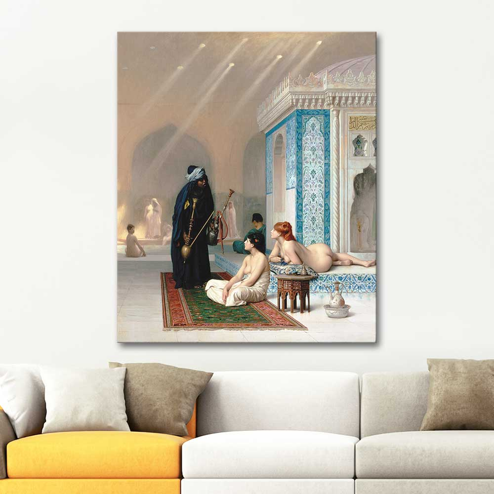 Jean Leon Gerome Harem Hamamı Kanvas Tablo