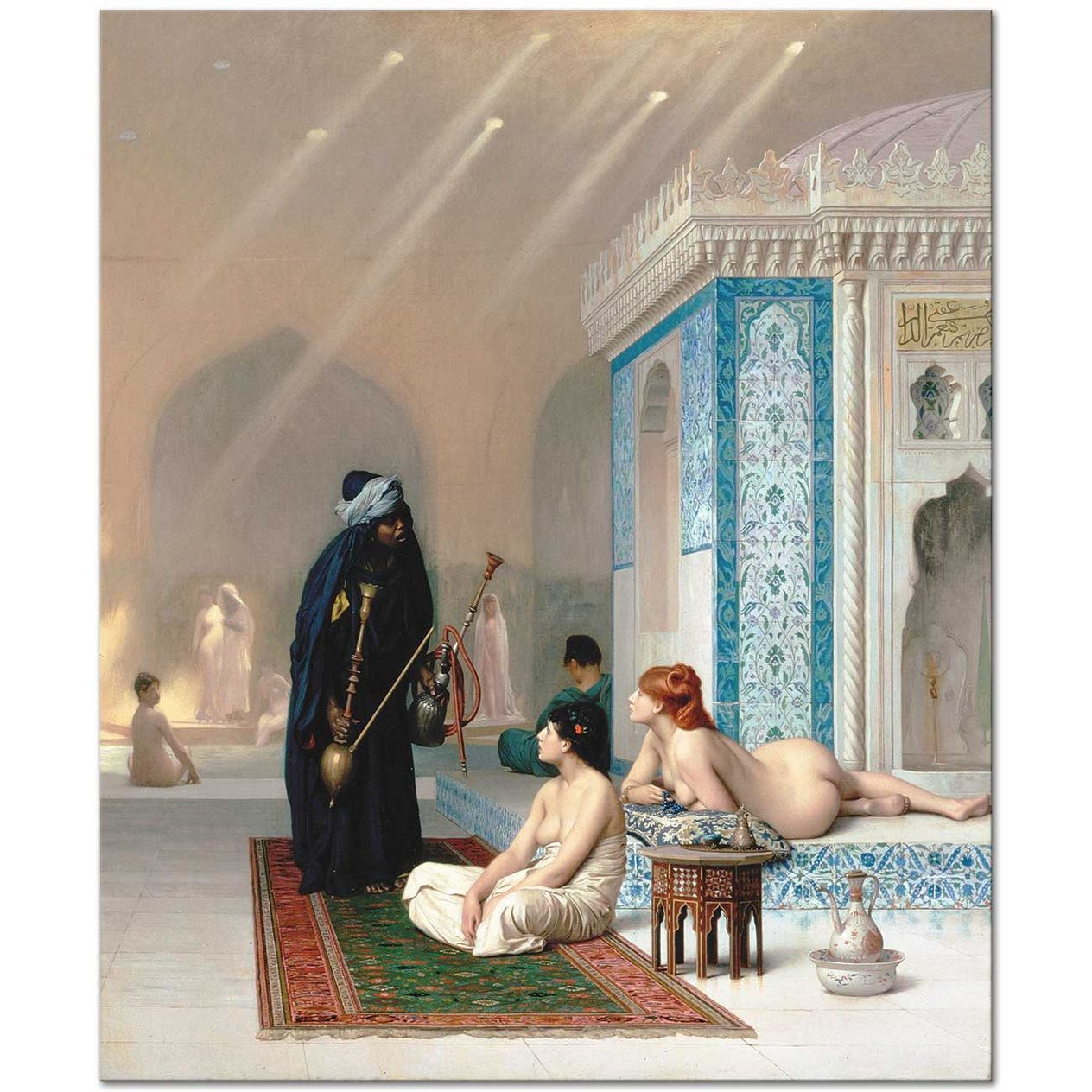 Jean Leon Gerome Harem Hamamı Kanvas Tablo
