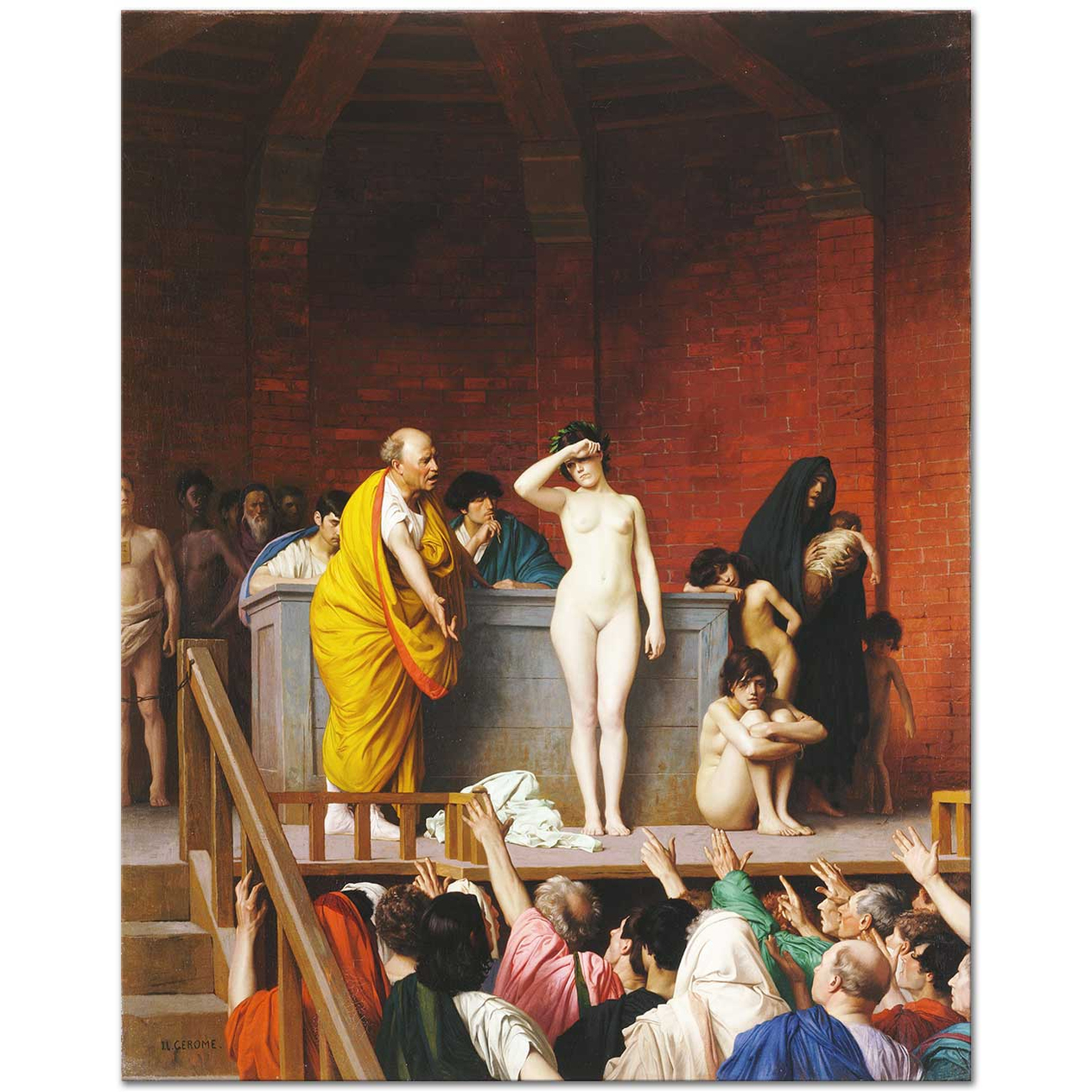 Slave Market in Ancient Rome by Jean Leon Gerome