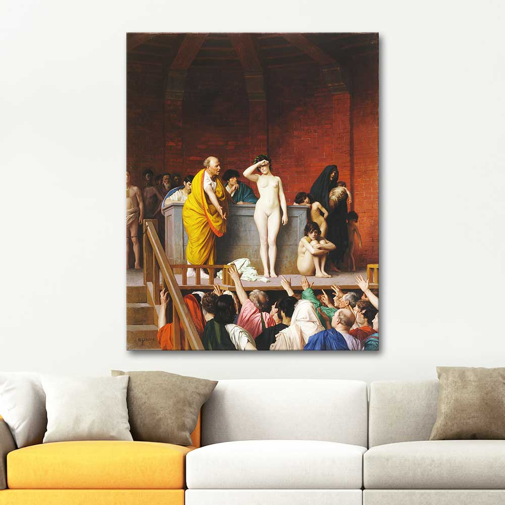Jean Leon Gerome Slave Market in Ancient Rome Art Print