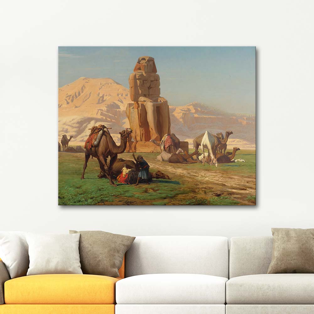 Jean Leon Gerome The Colossus Of Memnon Art Print