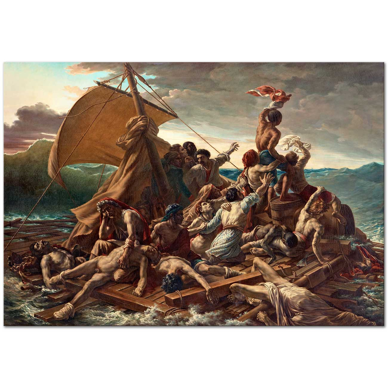 The Raft of the Medusa by Jean Louis Theodore Gericault