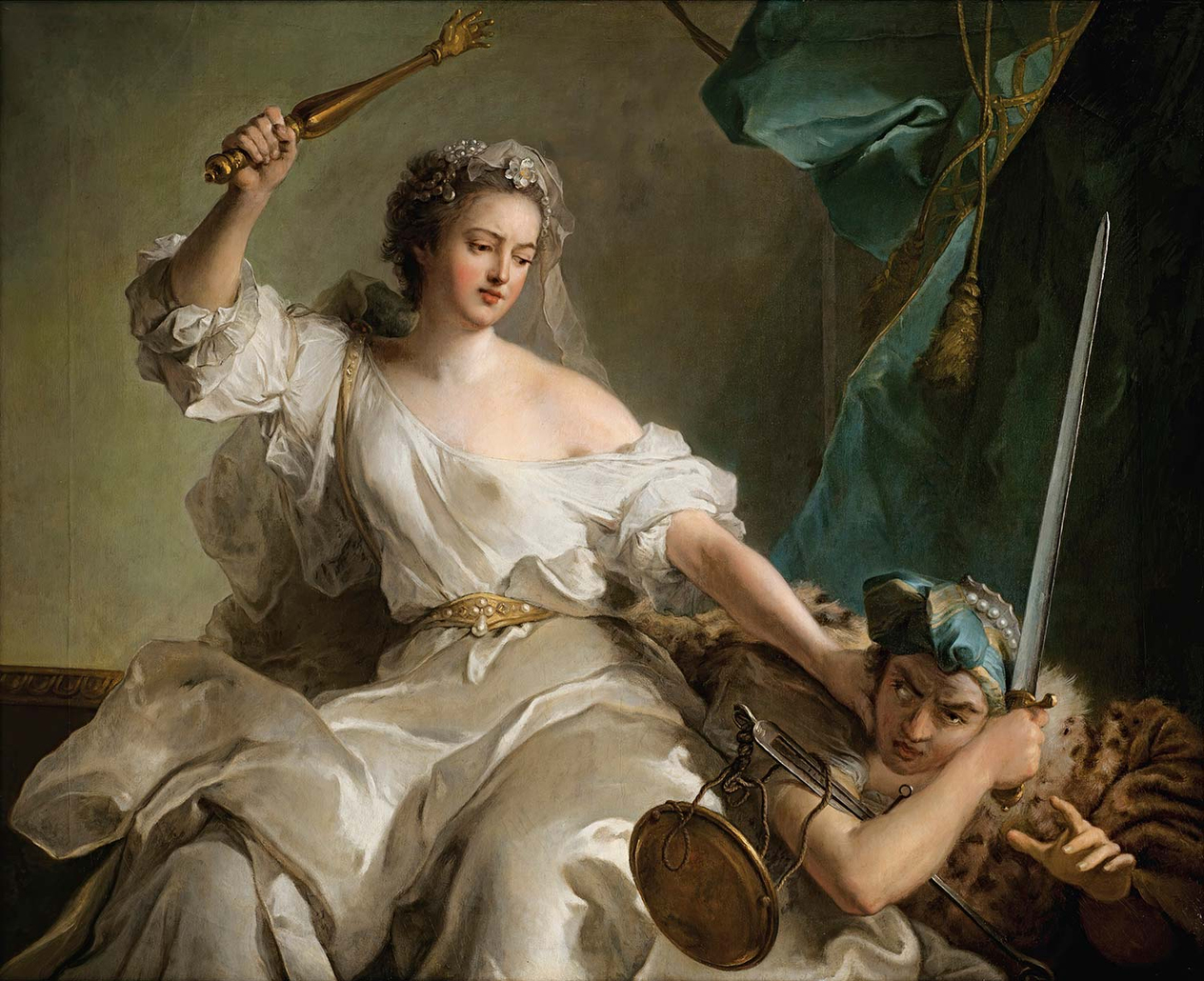 Jean-Marc Nattier Allegory Of Justice Punishing Injustice Art Print