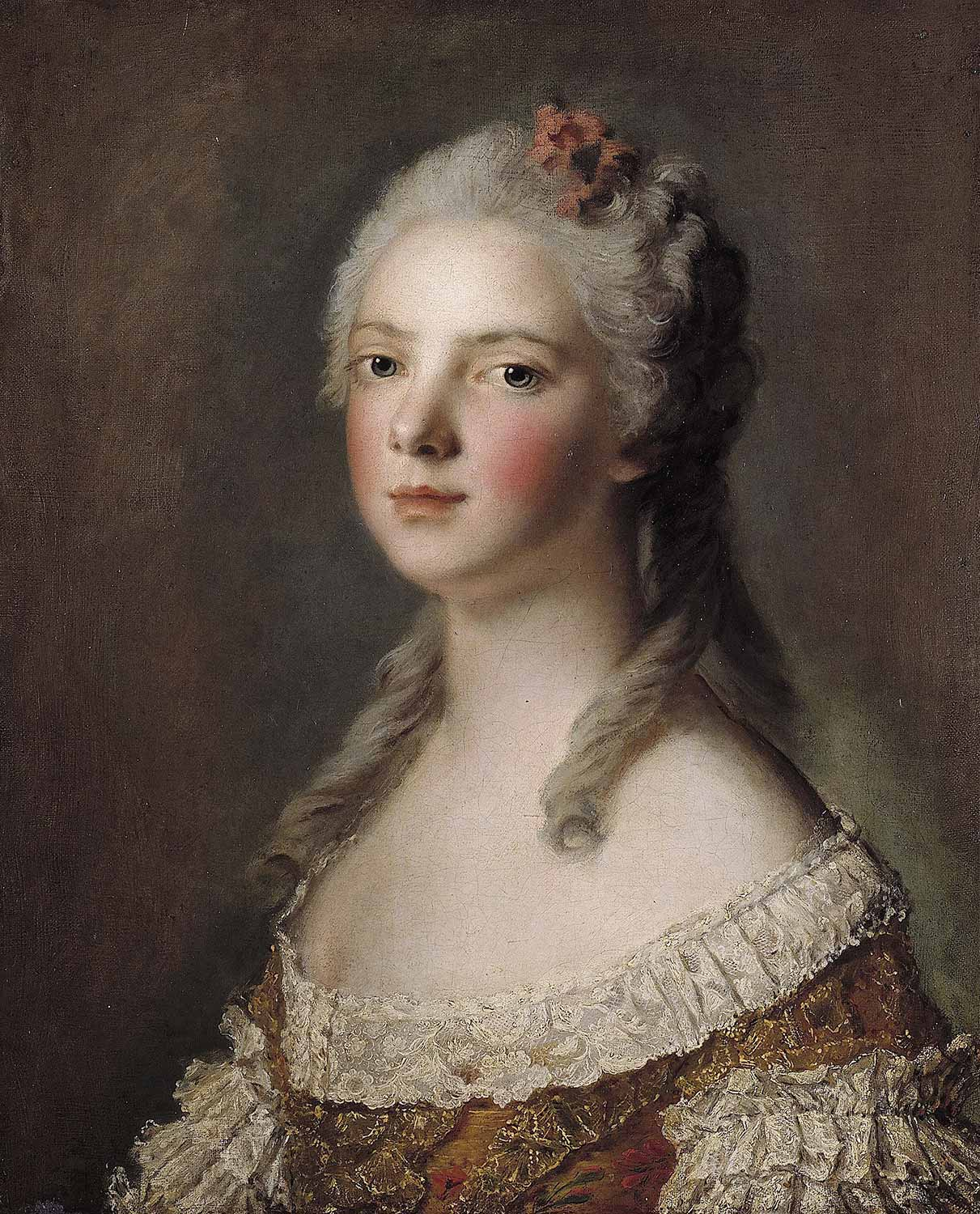 Jean-Marc Nattier Portrait Of Marie-Adélaïde Of France Art Print