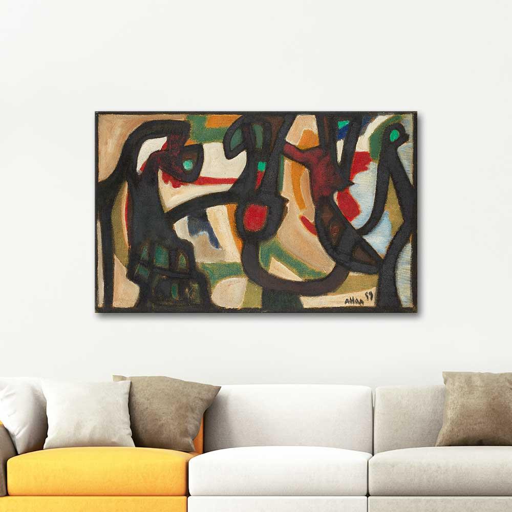 Jean Michel Atlan The Pharaoh Book Art Print