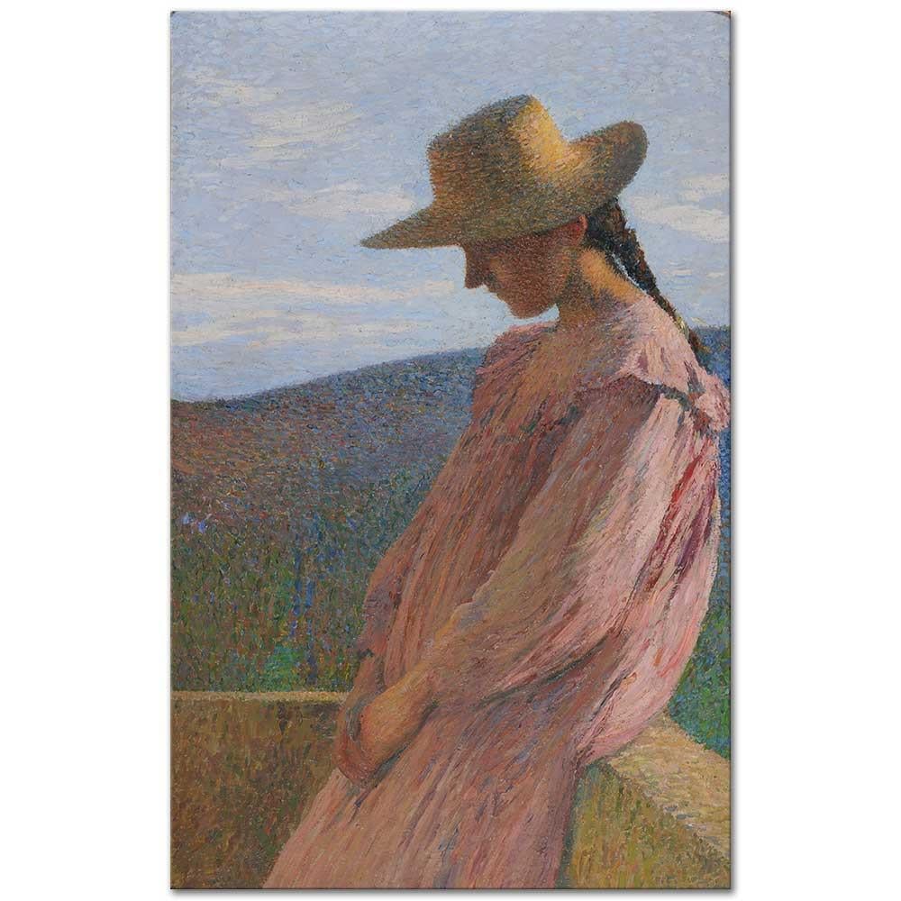 Jeune Fille Assise by Henri Martin as Art Print