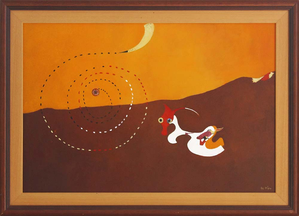 Joan Miro Tavşan Yağlı Boya Tablo
