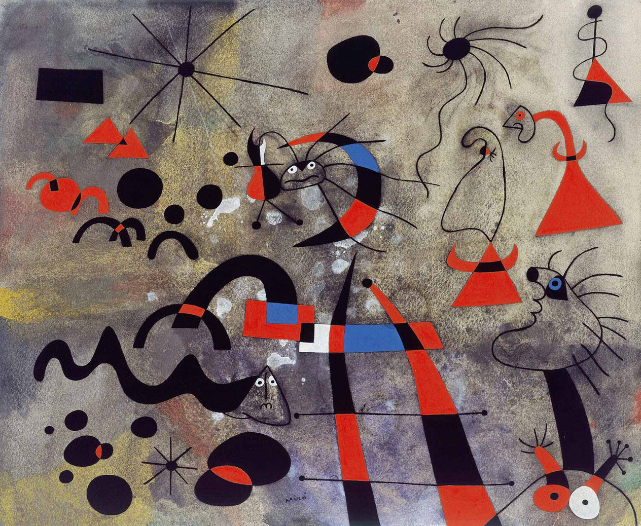 Joan Miro Kaçış Merdiveni Kanvas Tablo