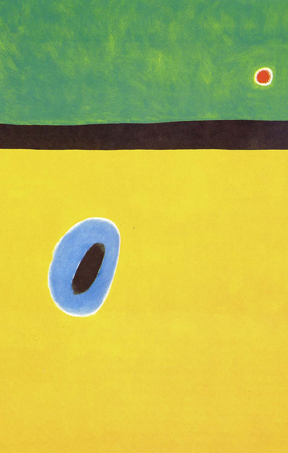 Joan Miro Kanatları Altın Mavisi Tarafından Sarılan Tarla Kuşu Kanvas Tablo