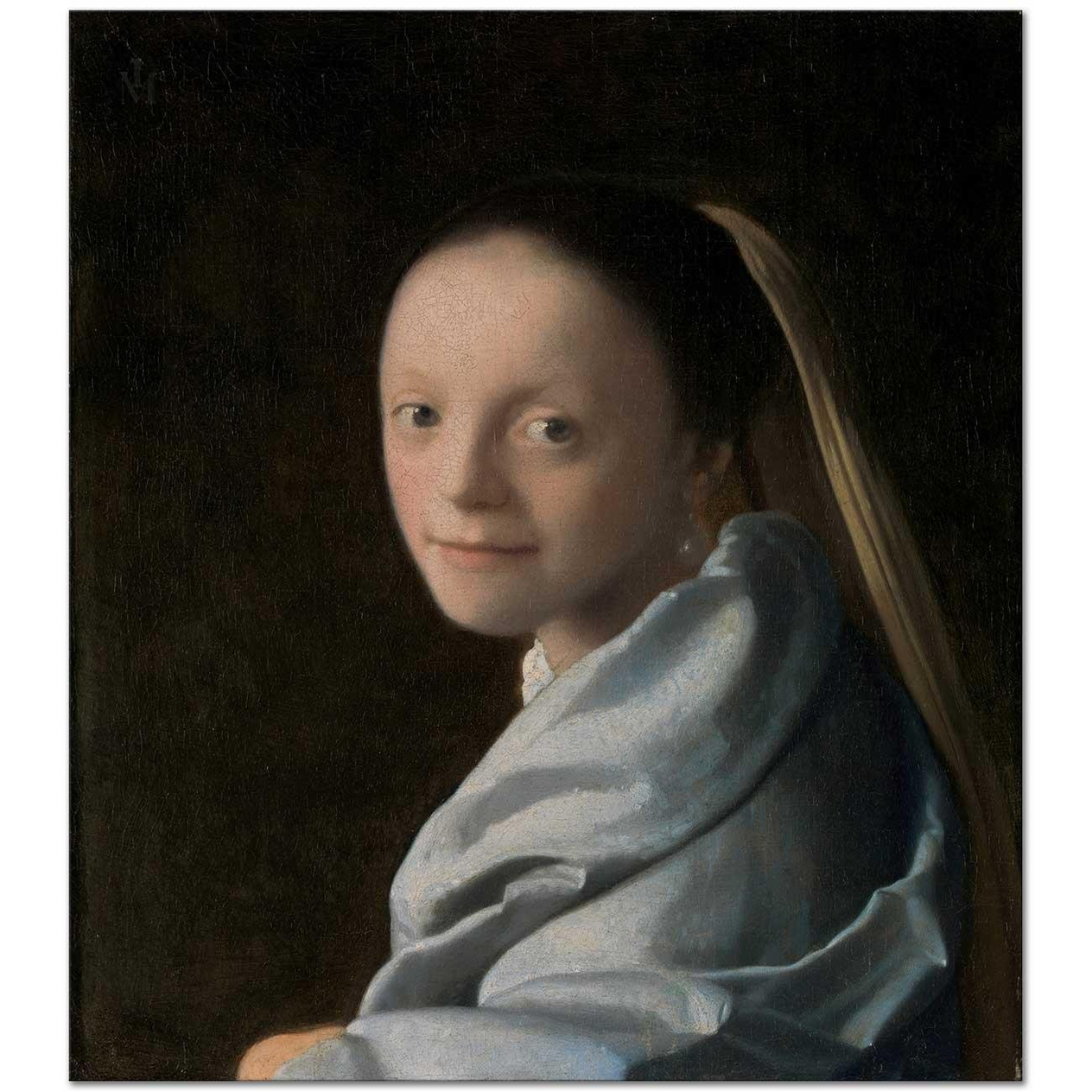 Johannes Vermeer Genç Kadın Etüdü Kanvas Tablo