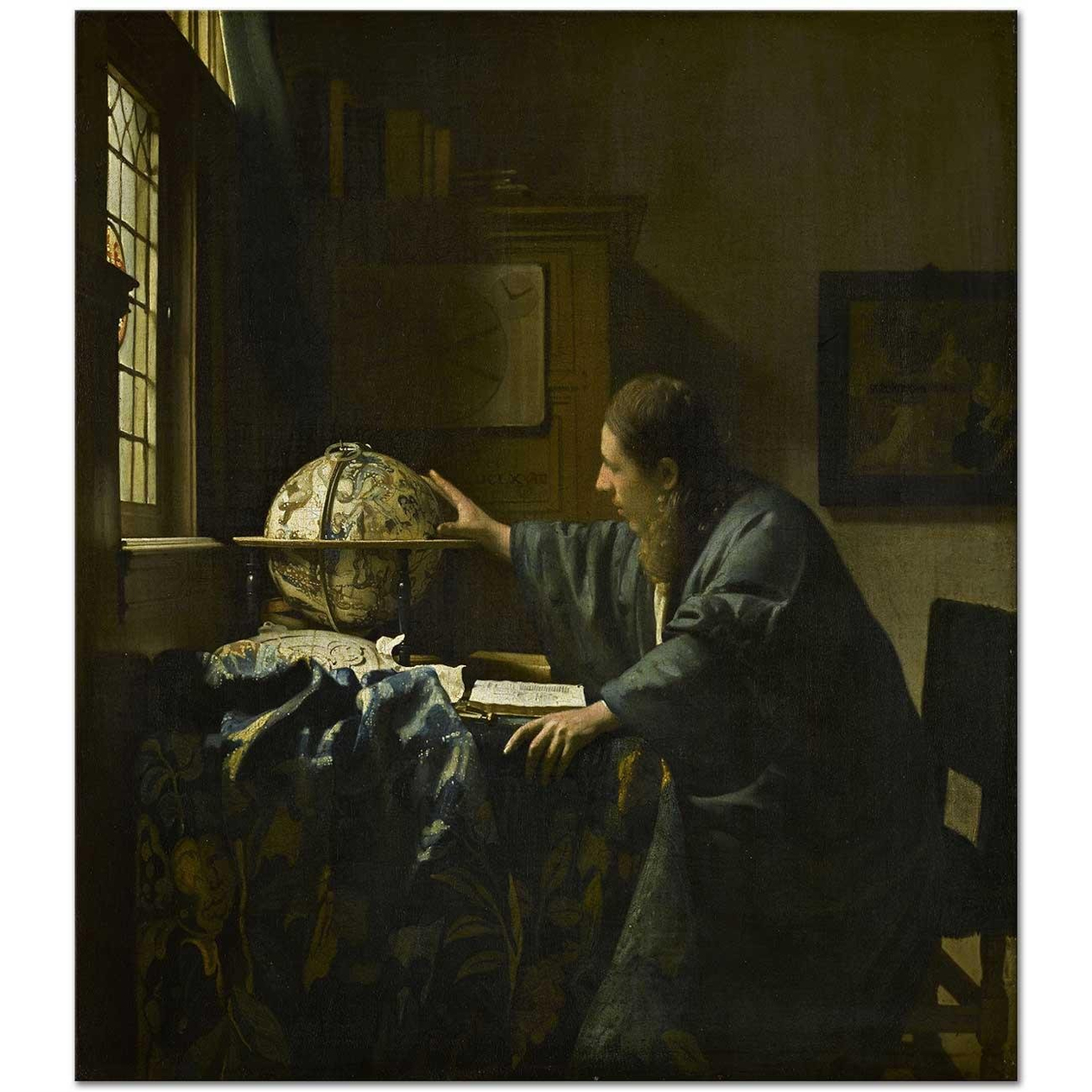Johannes Vermeer Astronom Kanvas Tablo