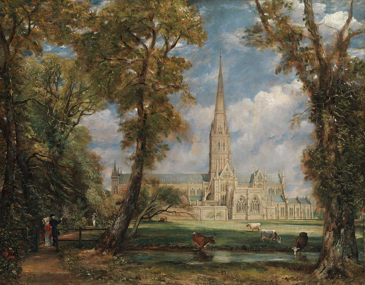 John Constable Salisbury Katedrali Kanvas Tablo