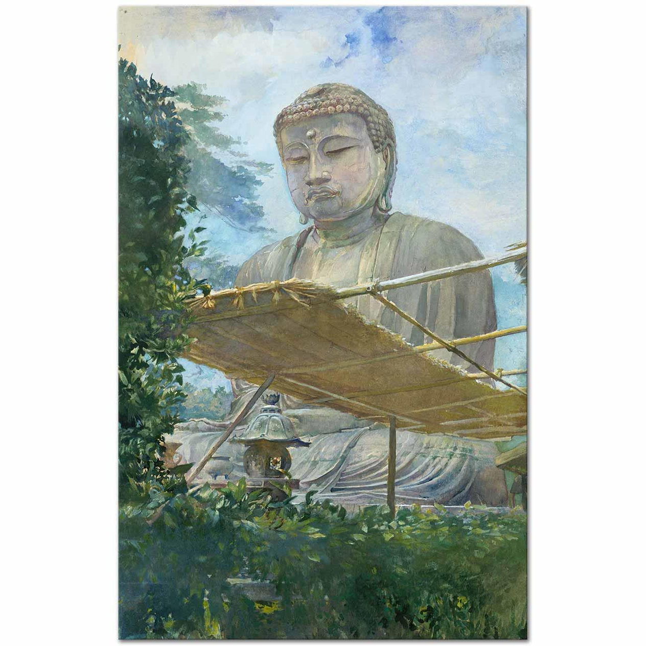 John La Farge Büyük Buda Heykeli Kanvas Tablo